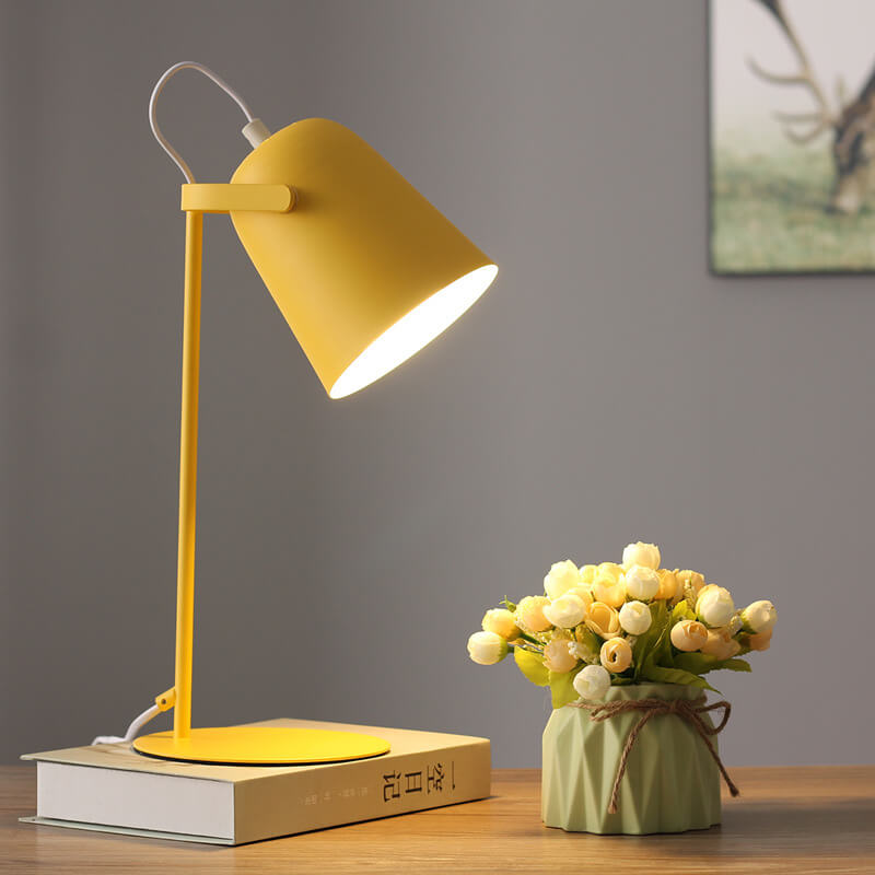 Colorful Compact Iron Table Lamp (Universal E26 Base)