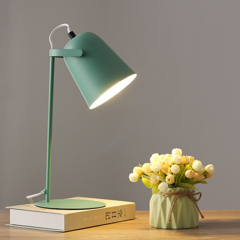 Colorful Compact Iron Table Lamp (Universal E26 Base)