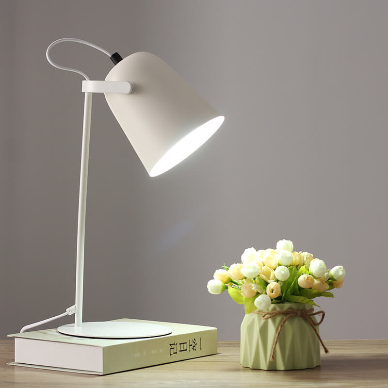 Colorful Compact Iron Table Lamp (Universal E26 Base)