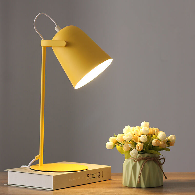 Colorful Compact Iron Table Lamp (Universal E26 Base)