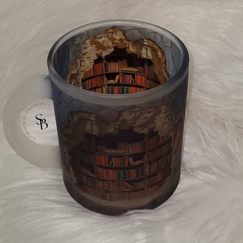 Colorful Wraparound Bookshelf Ceramic Mug (10.6 oz)