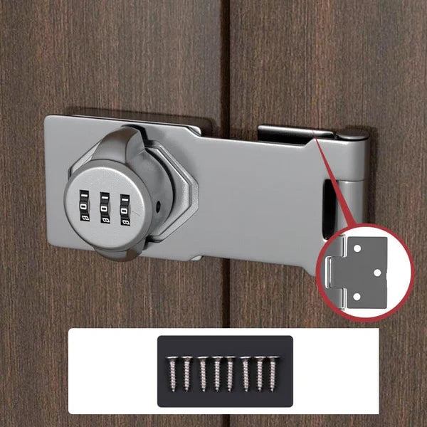 Combination Cam Lock Resettable 3-Digit Zinc Alloy Dual Baseplate