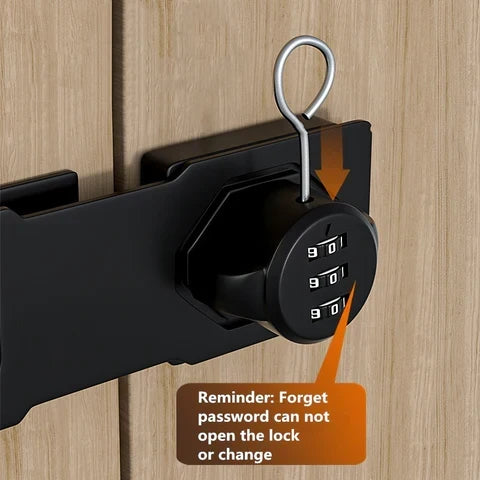 Combination Cam Lock Resettable 3-Digit Zinc Alloy Dual Baseplate