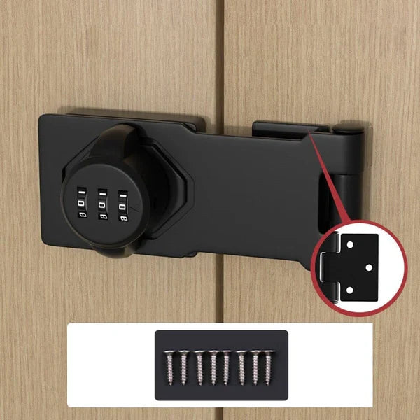 Combination Cam Lock Resettable 3-Digit Zinc Alloy Dual Baseplate