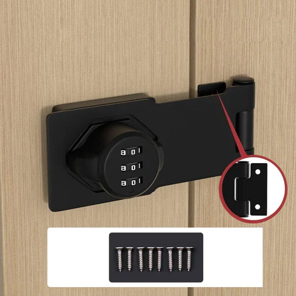 Combination Cam Lock Resettable 3-Digit Zinc Alloy Dual Baseplate