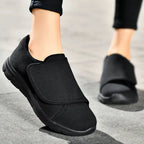 Comfort Shoes Wide Fit Adjustable Closure Shock-Absorbing Sole