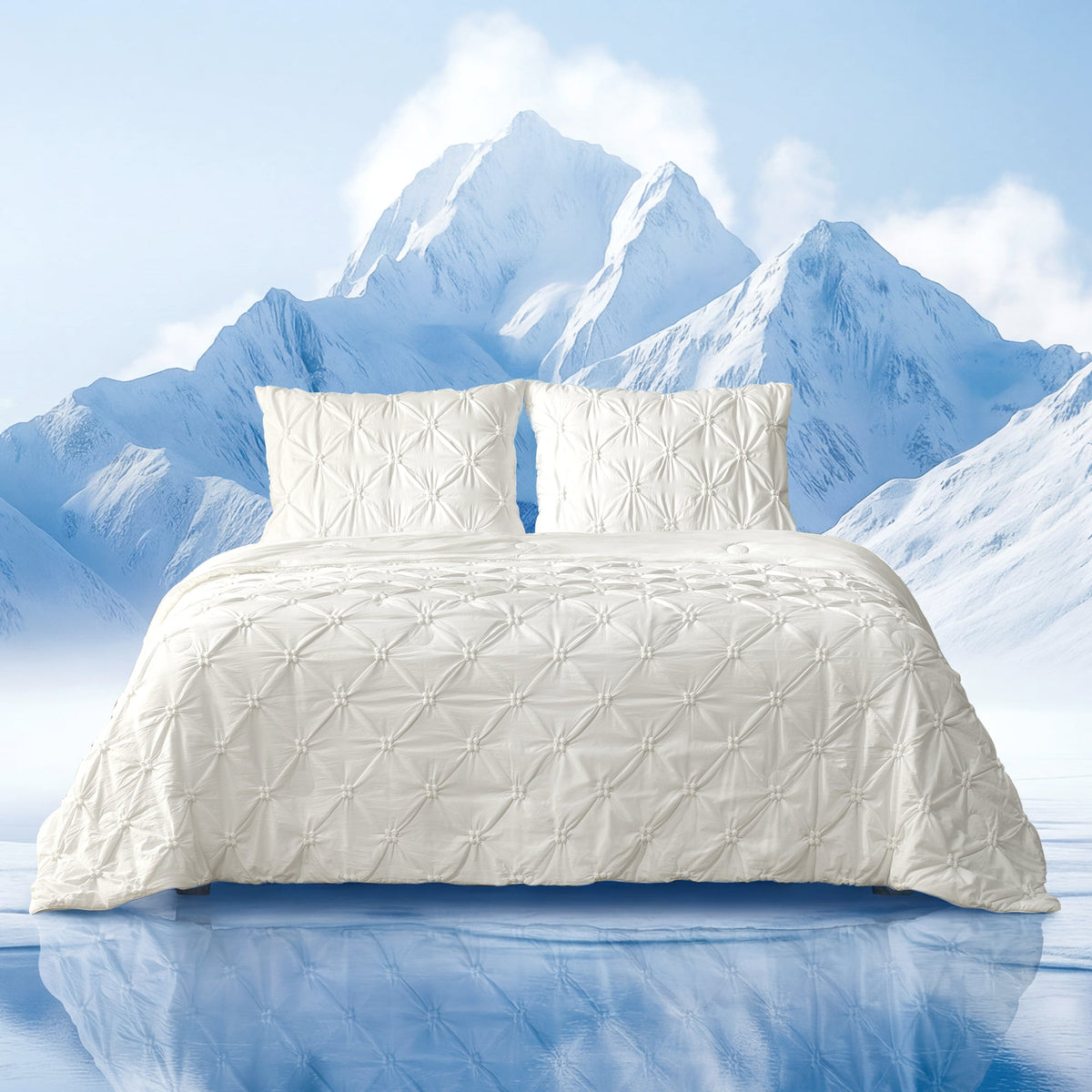 Comforter Breathable Cooling Lightweight Pintuck