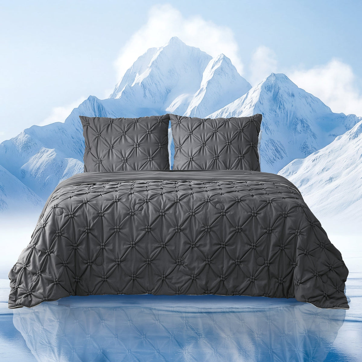 Comforter Breathable Cooling Lightweight Pintuck