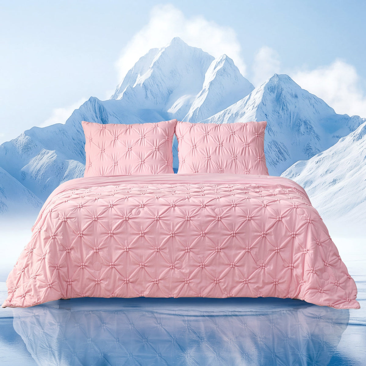 Comforter Breathable Cooling Lightweight Pintuck