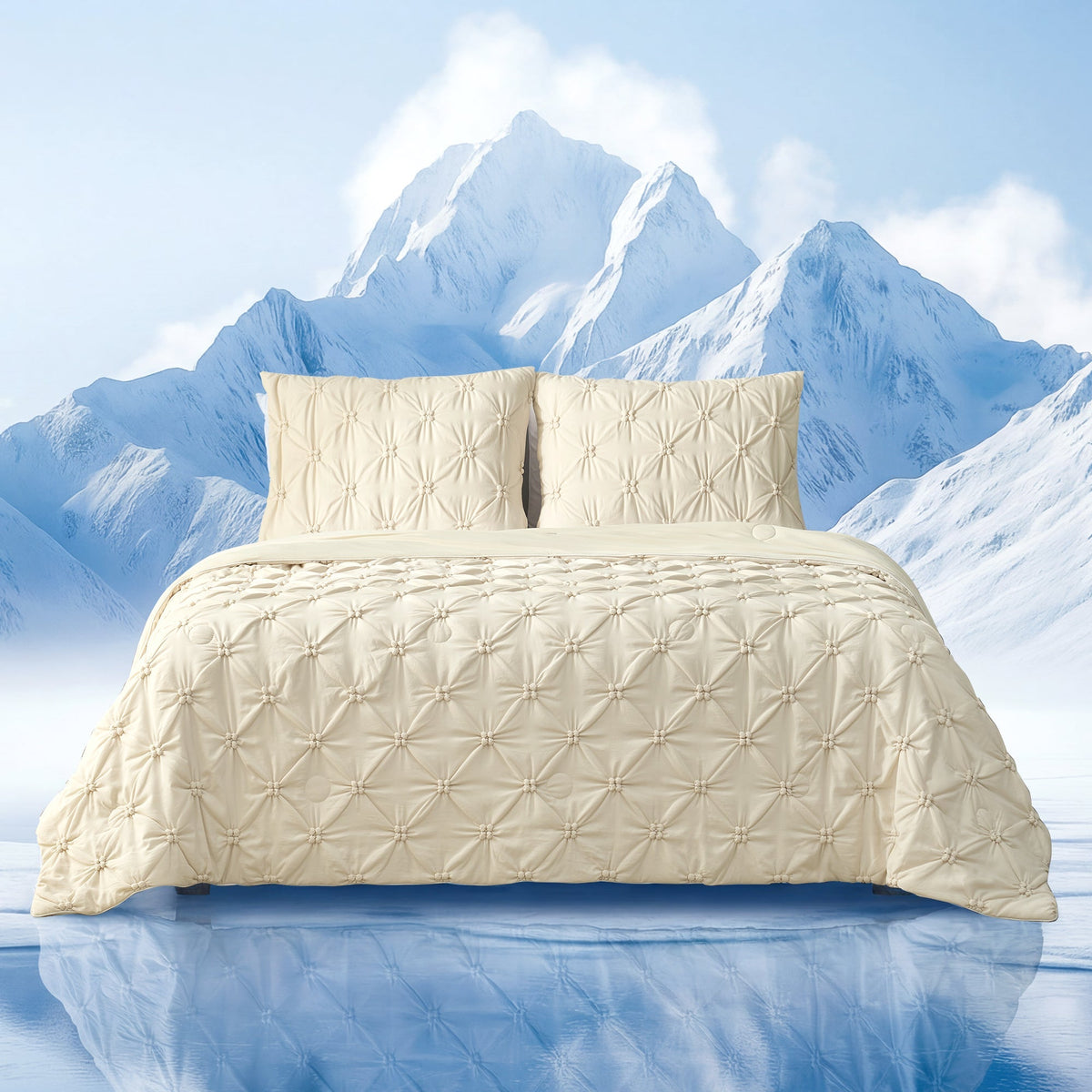Comforter Breathable Cooling Lightweight Pintuck