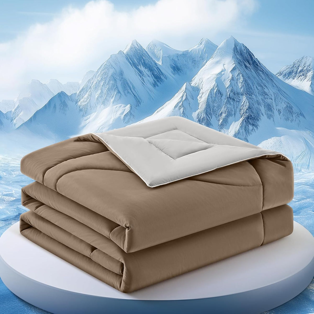 Comforter Breathable Cooling Moisture-Wicking 3D Hollow-Fiber