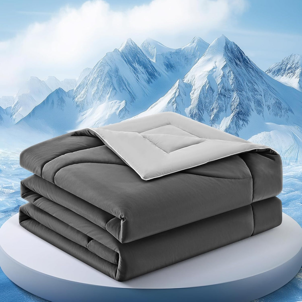 Comforter Breathable Cooling Moisture-Wicking 3D Hollow-Fiber