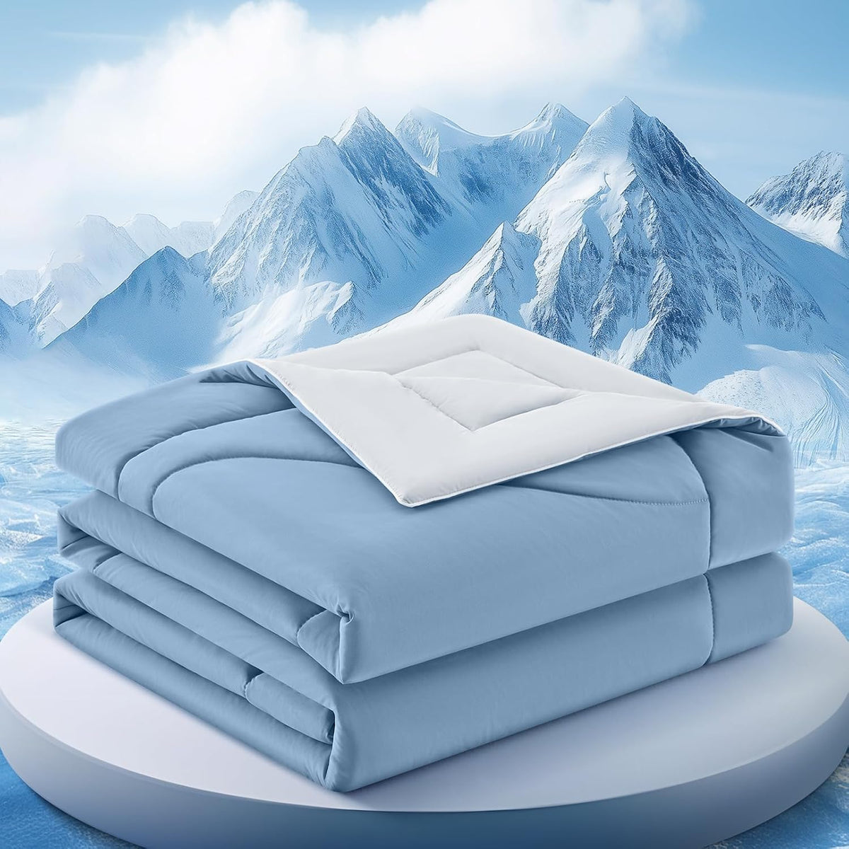 Comforter Breathable Cooling Moisture-Wicking 3D Hollow-Fiber