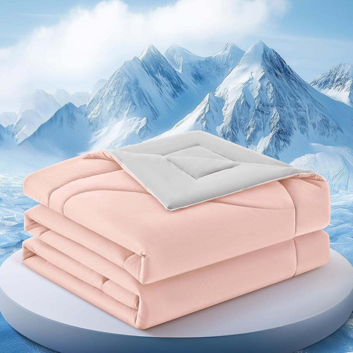 Comforter Breathable Cooling Moisture-Wicking 3D Hollow-Fiber