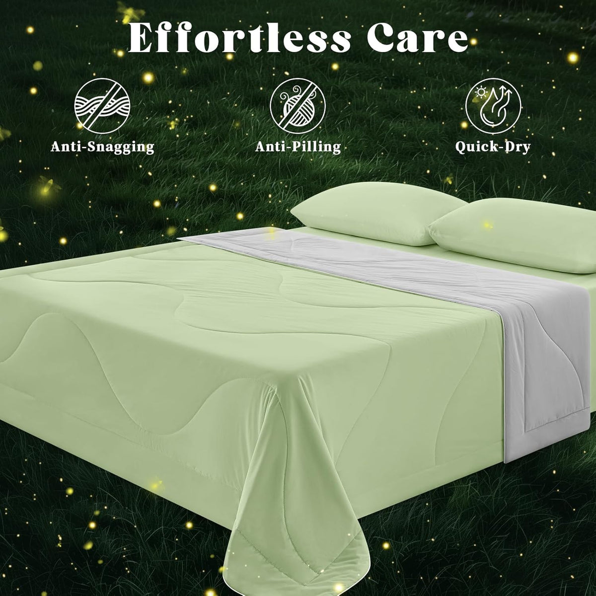 Comforter Breathable Cooling Moisture-Wicking 3D Hollow-Fiber