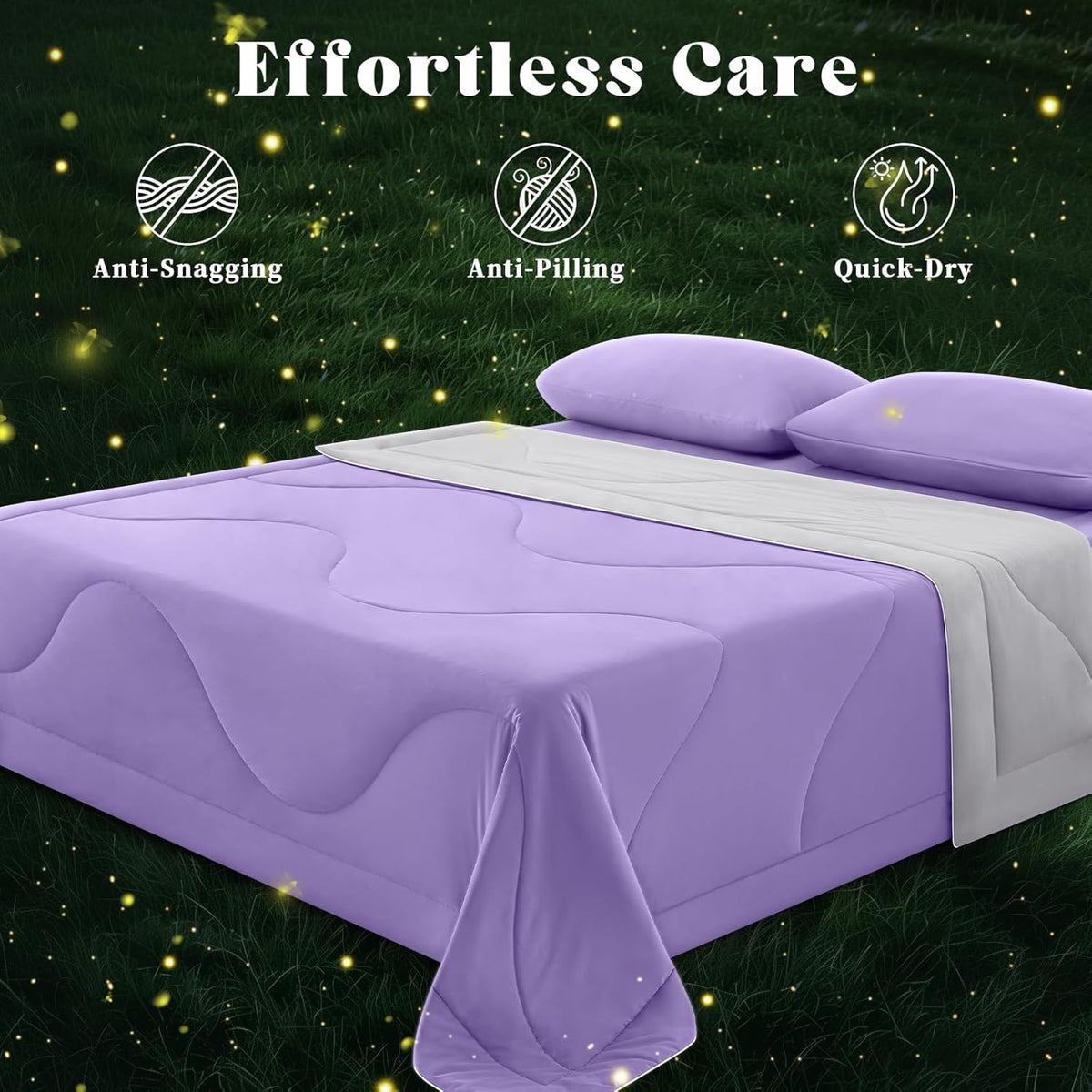 Comforter Breathable Cooling Moisture-Wicking 3D Hollow-Fiber