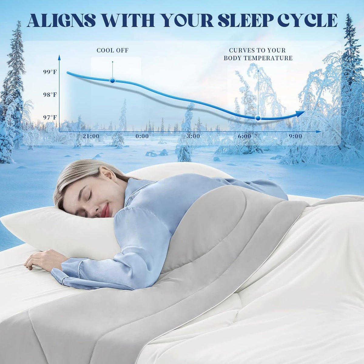 Comforter Breathable Cooling Moisture-Wicking 3D Hollow-Fiber