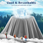 Comforter Breathable Cooling Moisture-Wicking 3D Hollow-Fiber