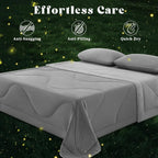 Comforter Breathable Cooling Moisture-Wicking 3D Hollow-Fiber