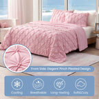 Comforter Cooling Breathable Pintuck Design
