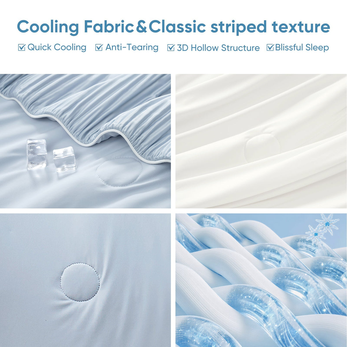 Comforter Cooling Fabric Breathable & Lightweight