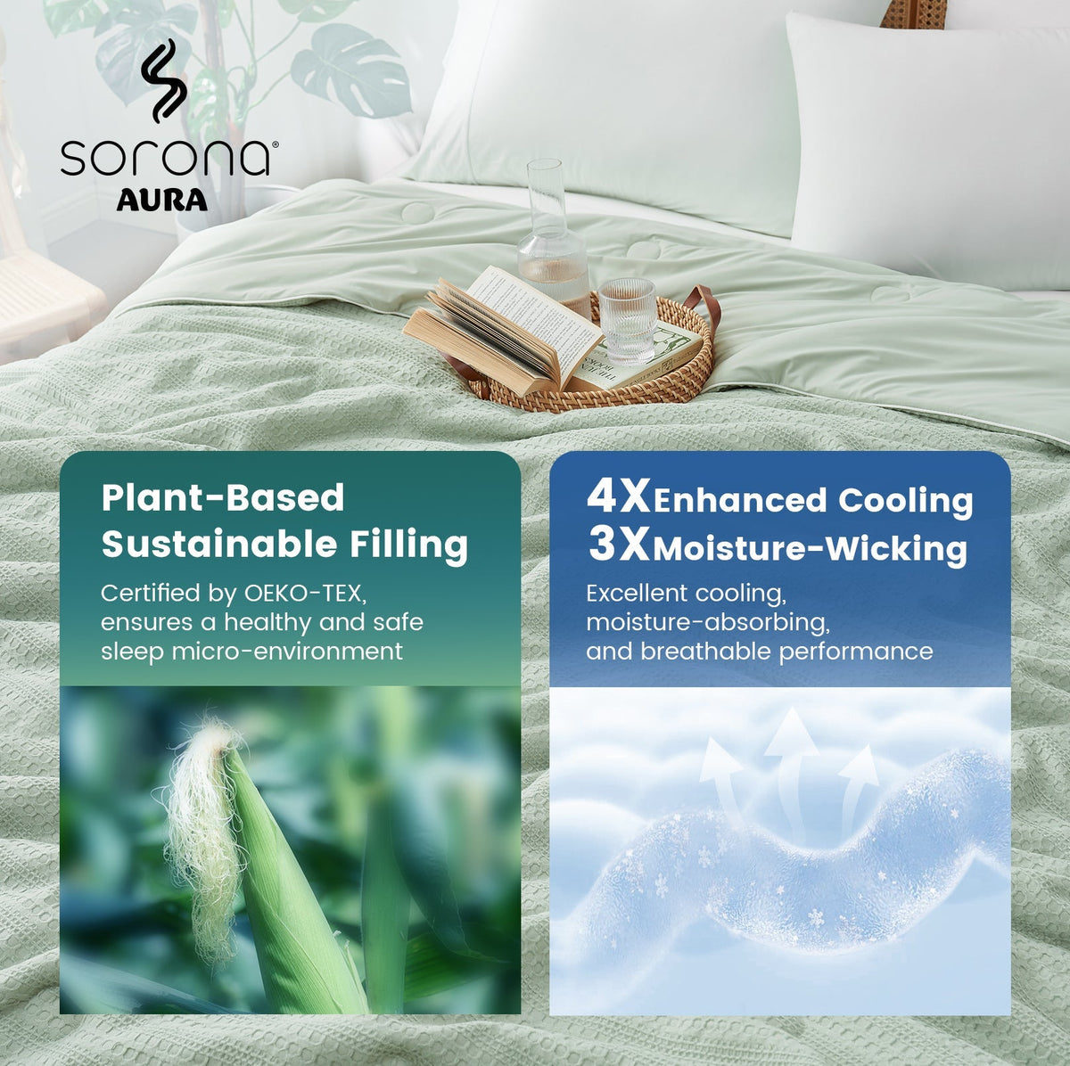 Comforter Cooling Lightweight Sorona Plant-Based