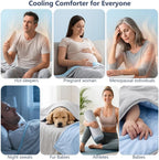 Comforter Cooling & Reversible Lightweight Polyester Fill