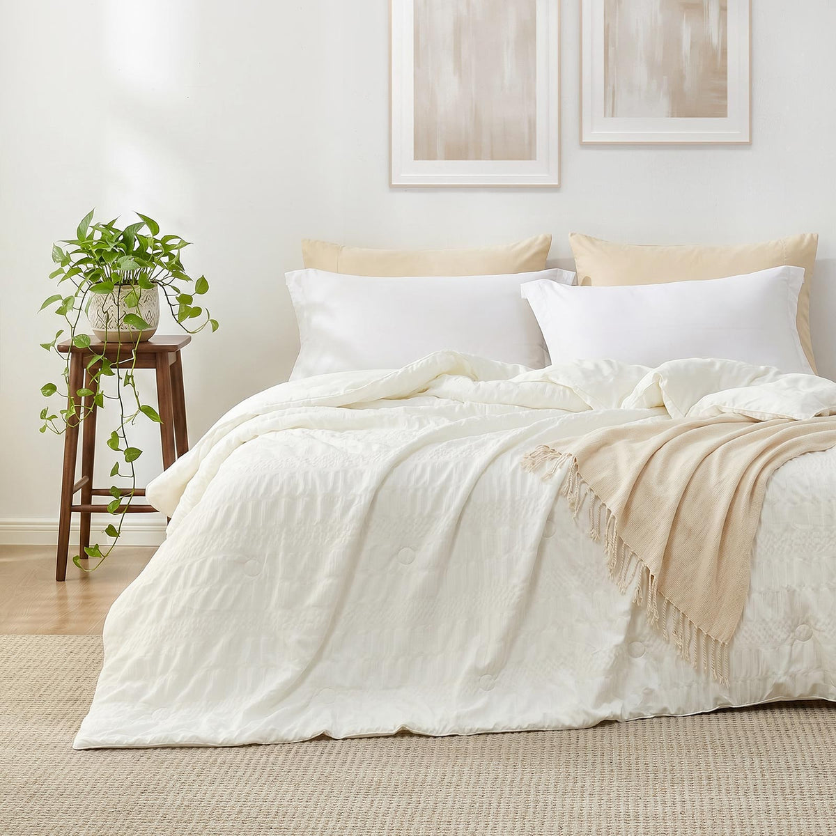 Comforter Cooling Seersucker Machine Washable