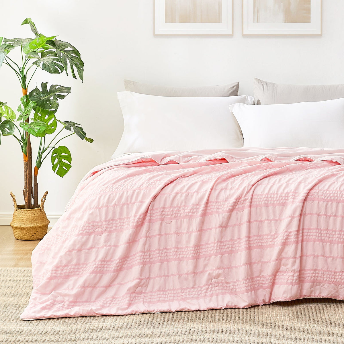 Comforter Cooling Seersucker Machine Washable