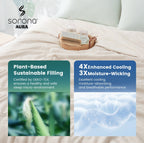 Comforter Cooling Waffle Pattern Plant-Based Fill