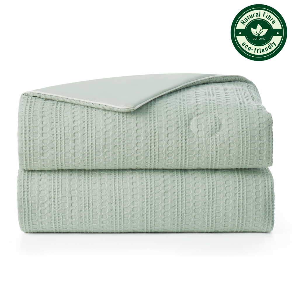 Comforter Cooling Waffle Weave Plant-Based Fiber