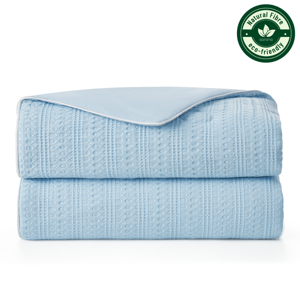 Comforter Cooling Waffle Weave Plant-Based Fiber