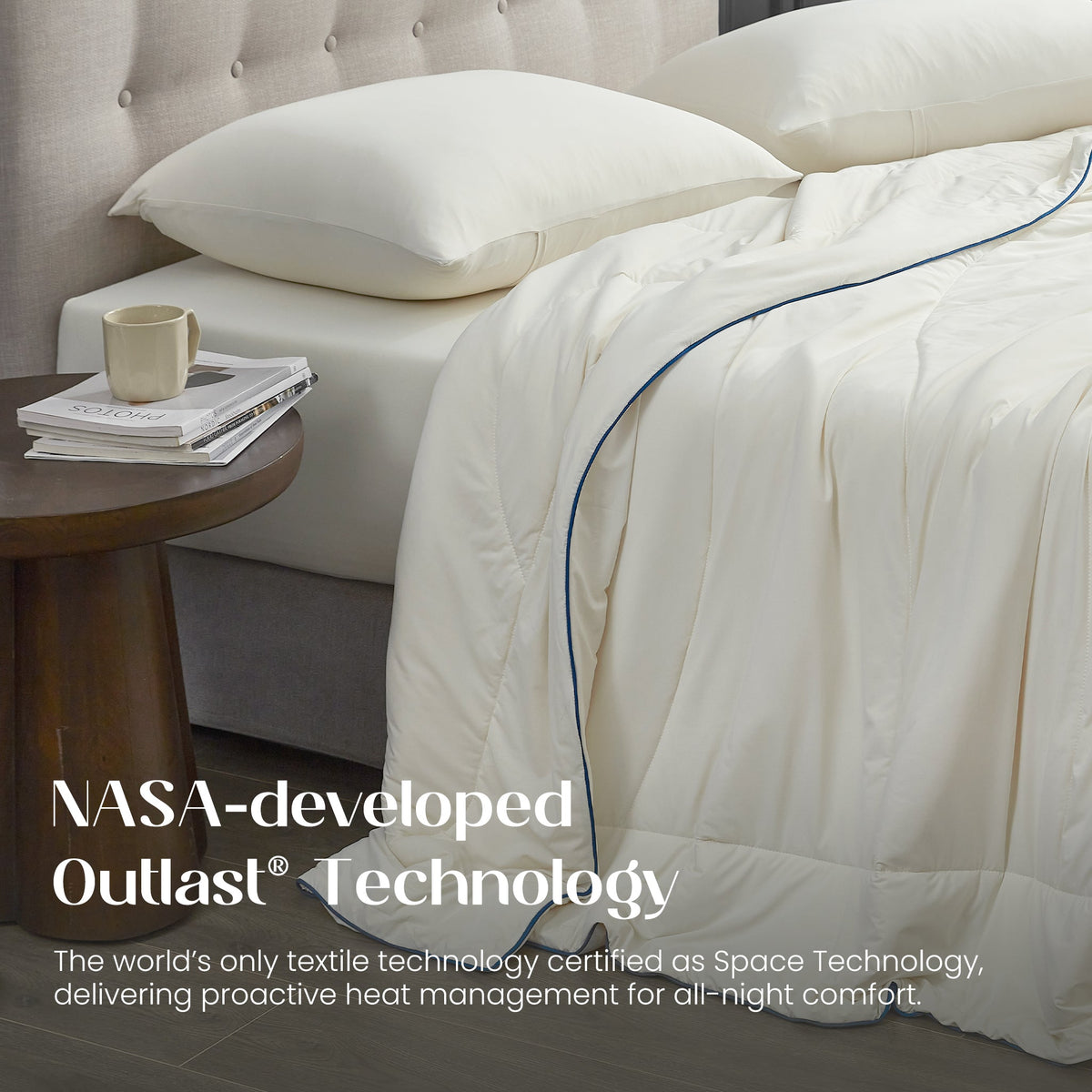 Comforter Outlast Temperature-Regulating Lightweight & Machine Washable