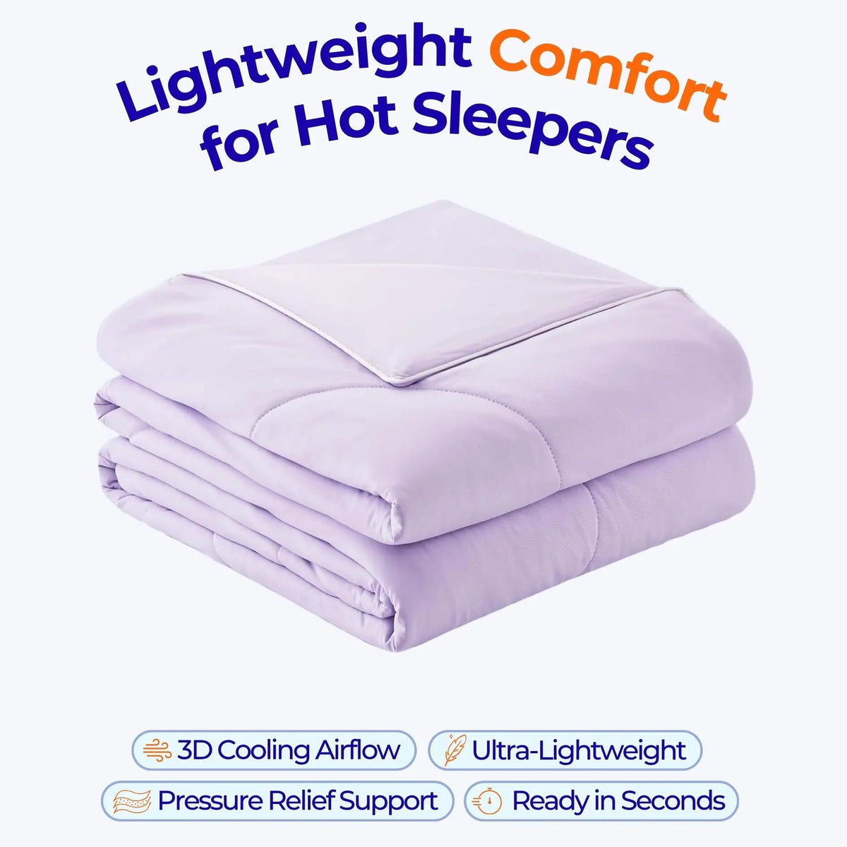 Comforter Reversible Cooling Lightweight Down-Alternative