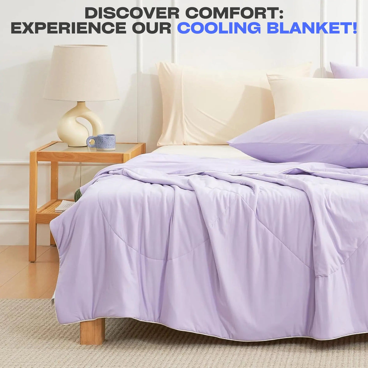 Comforter Reversible Cooling Lightweight Down-Alternative