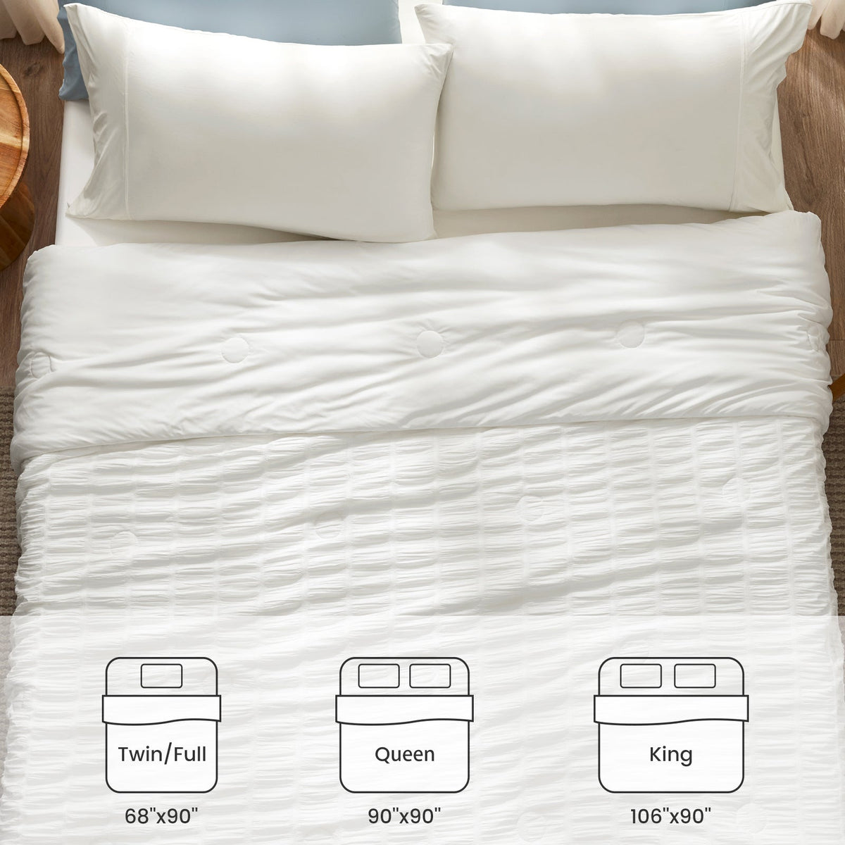 Comforter Seersucker Cooling Lightweight