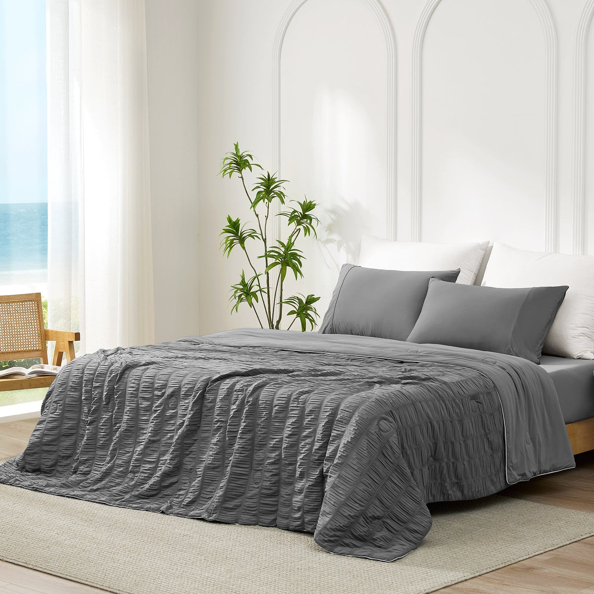 Comforter Seersucker Cooling Lightweight
