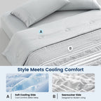 Comforter Seersucker Lightweight & Breathable Machine Washable