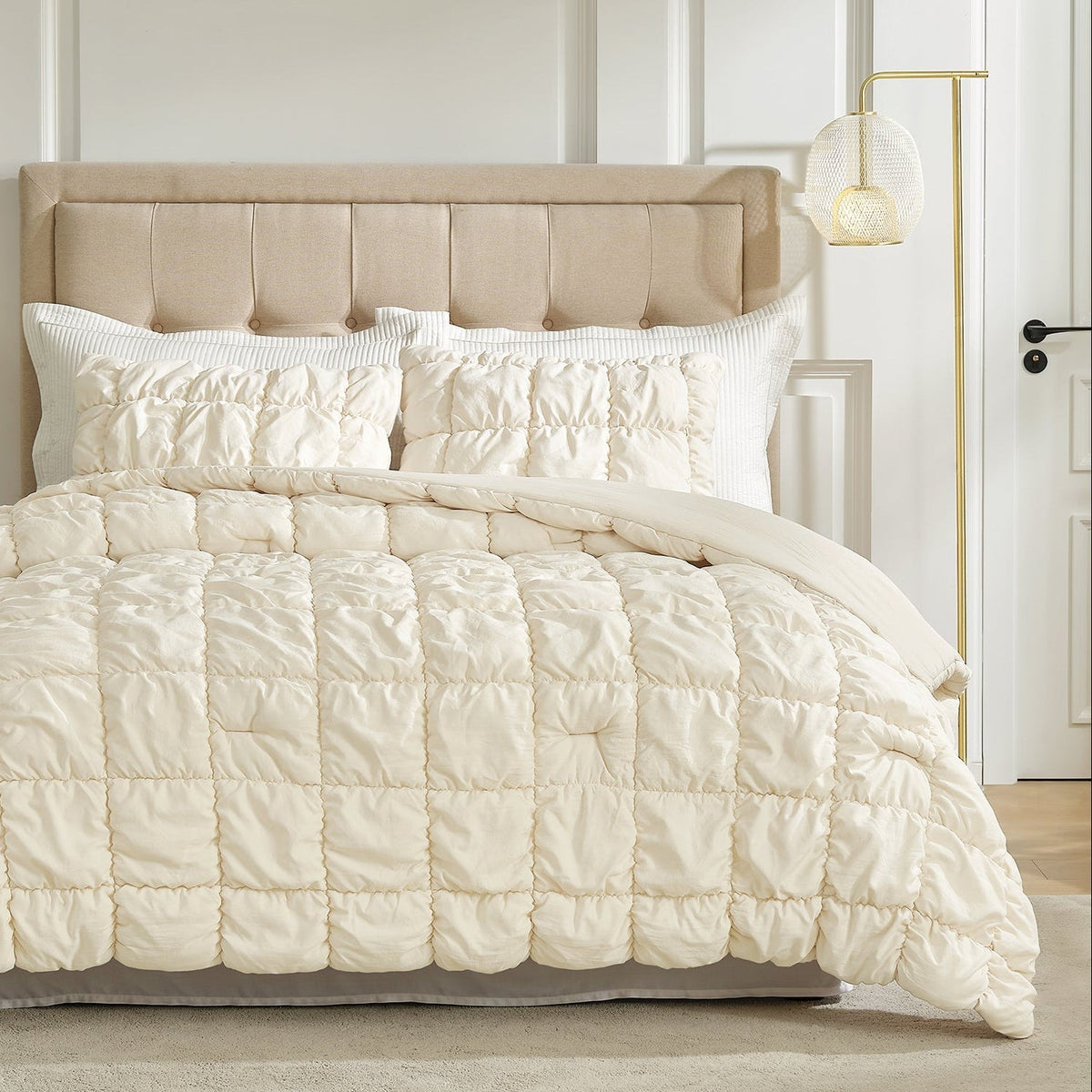 Comforter Set 3D Bubble Texture All-Season Breathable
