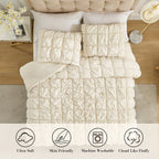 Comforter Set 3D Bubble Texture All-Season Breathable