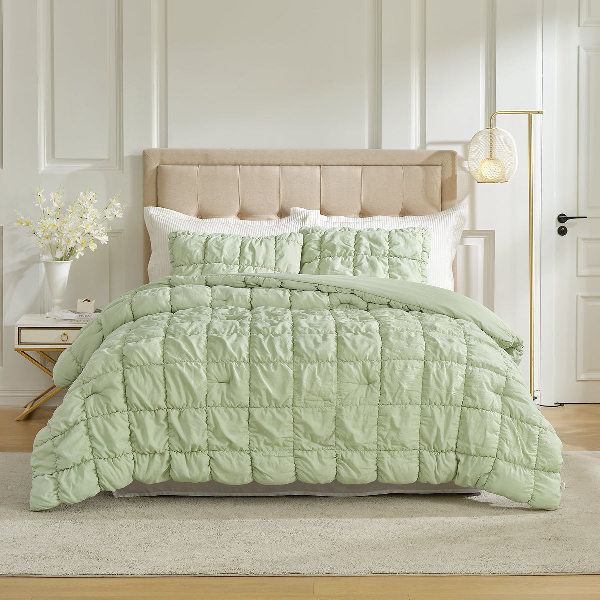Comforter Set 3D Bubble Texture All-Season Breathable