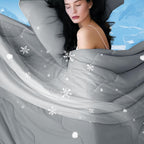 Comforter Set Breathable & Moisture-Wicking Wavy Quilted