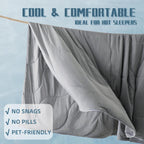 Comforter Set Breathable & Moisture-Wicking Wavy Quilted
