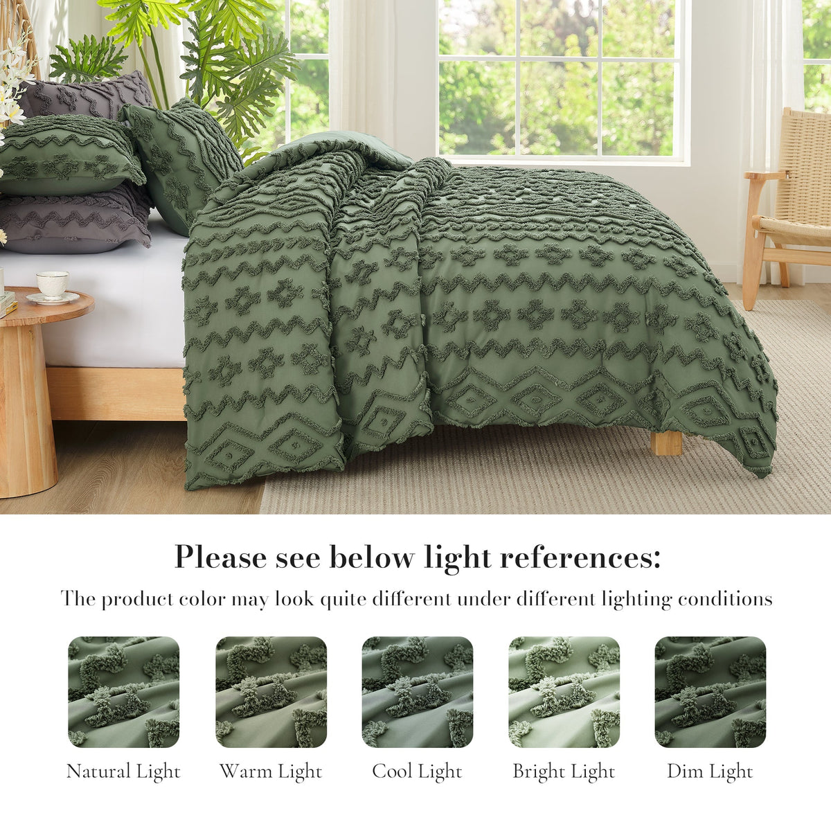 Comforter Set Intricate Embroidery Ultra-Soft & Breathable Machine Washable