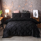 Comforter Set Pinch-Pleat Geometric Hypoallergenic