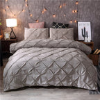 Comforter Set Pinch-Pleat Geometric Hypoallergenic