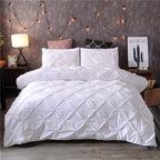 Comforter Set Pinch-Pleat Geometric Hypoallergenic