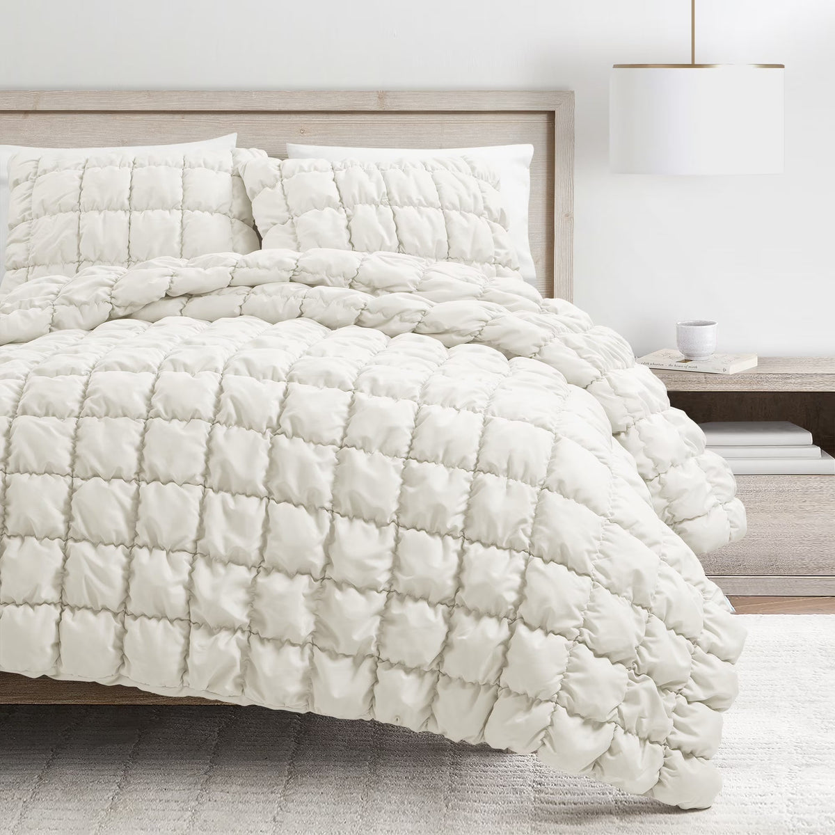 Comforter Set Plush Microfiber All-Season Three-Piece