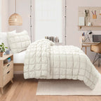 Comforter Set Plush Microfiber All-Season Three-Piece