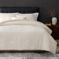Comforter Set Reversible Waffle Jacquard & Down-Alternative